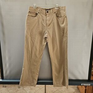 Tommy Hilfiger Jeans Mens 34 x 30 Tan‎ Khaki  Straight Leg 100% Cotton